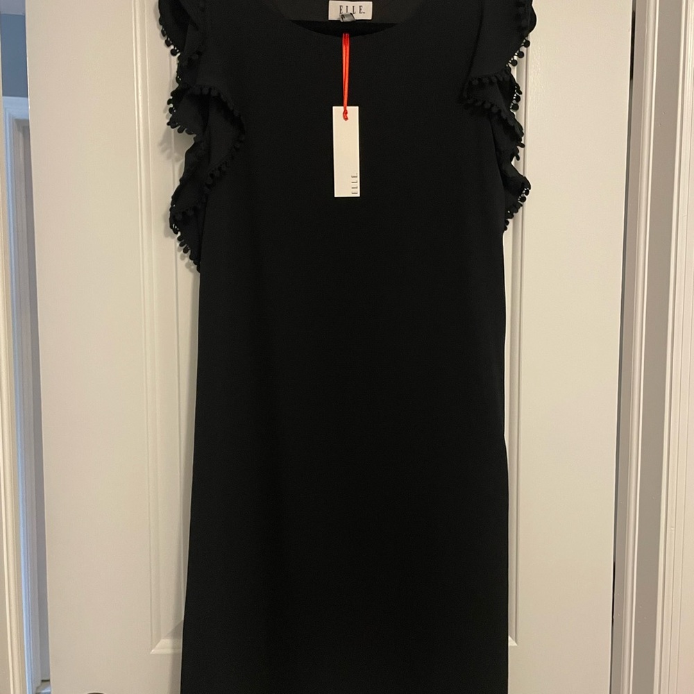 Elegant Black Ruffle Dress